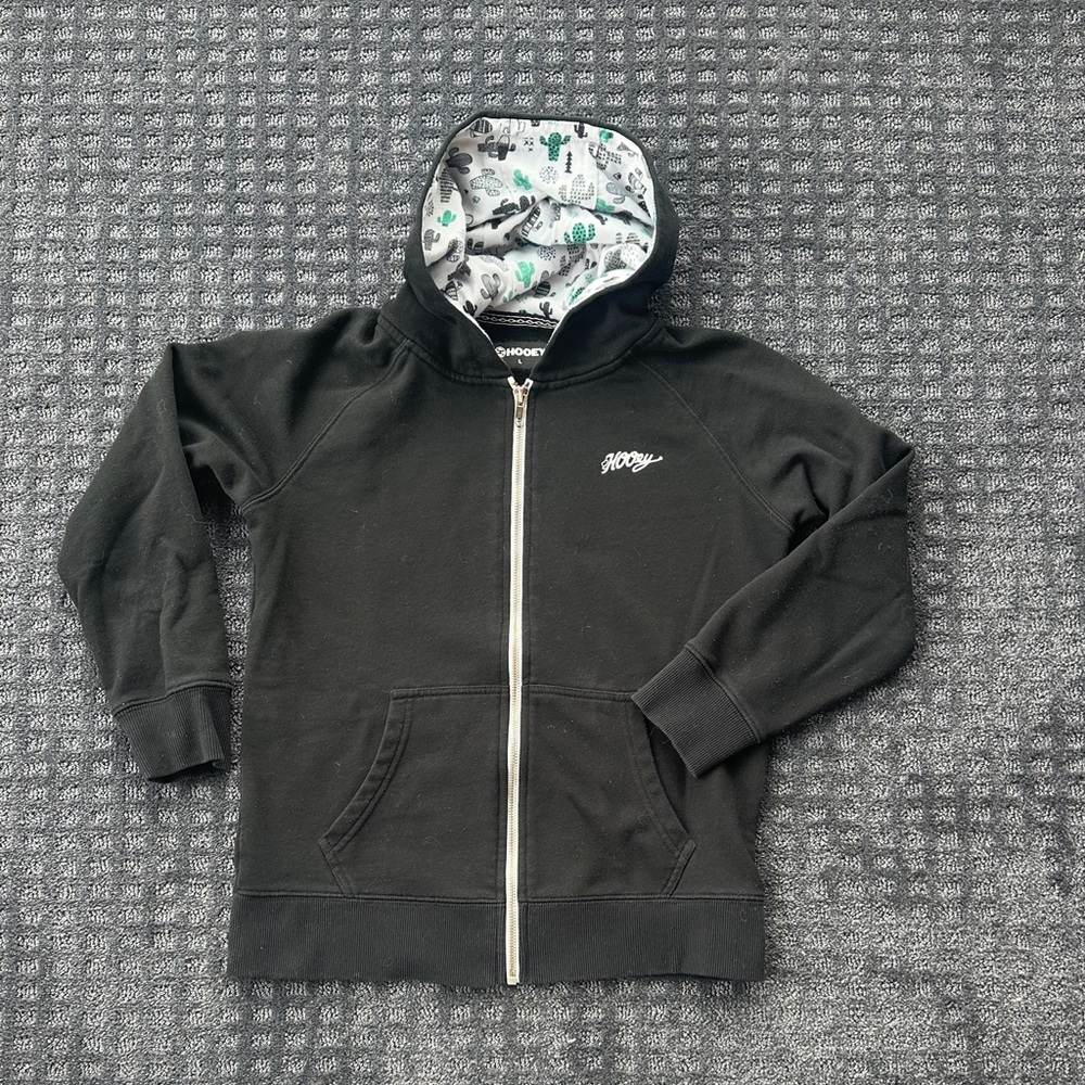 Hooey Black Kids Hoodie with Patterned Lining